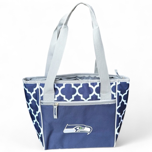 Seattle Seahawks NFL Cooler Tote Bag Holds 16 Cans Multi-Color CYBER MONDAY $35 - Picture 7 of 7